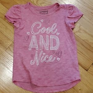 Sweet as can be pink girls top.